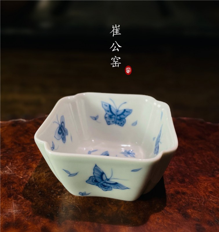 蝴蝶四方杯